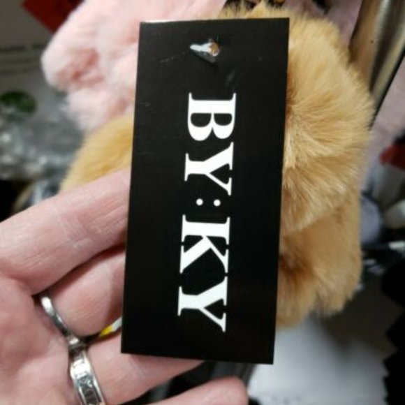 Furry Bunny Rabbit Plush Keychain - Picture 10 of 11